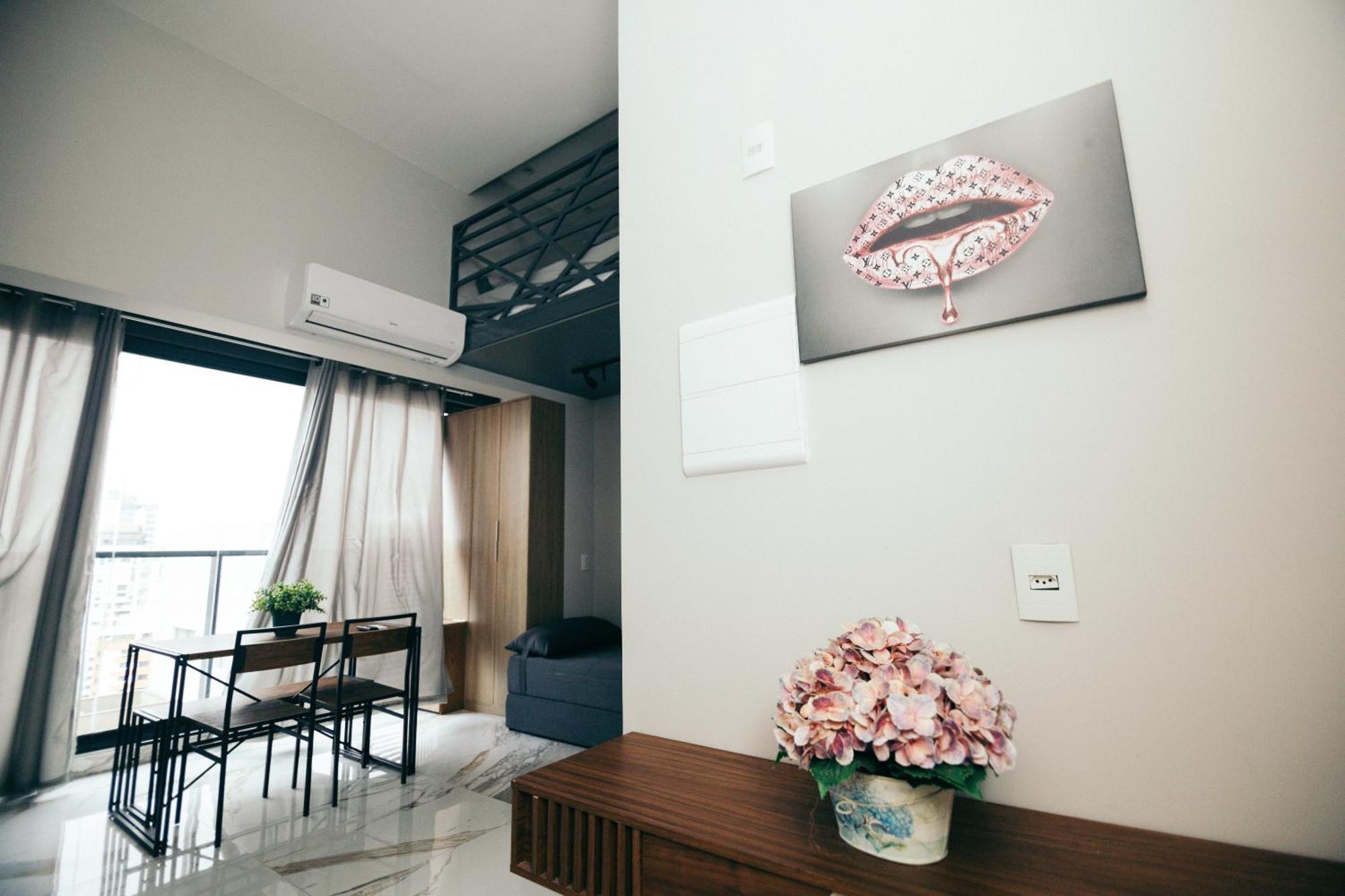 Com Mezanino A 30 Passos Do Metro Brooklin Apartamento *