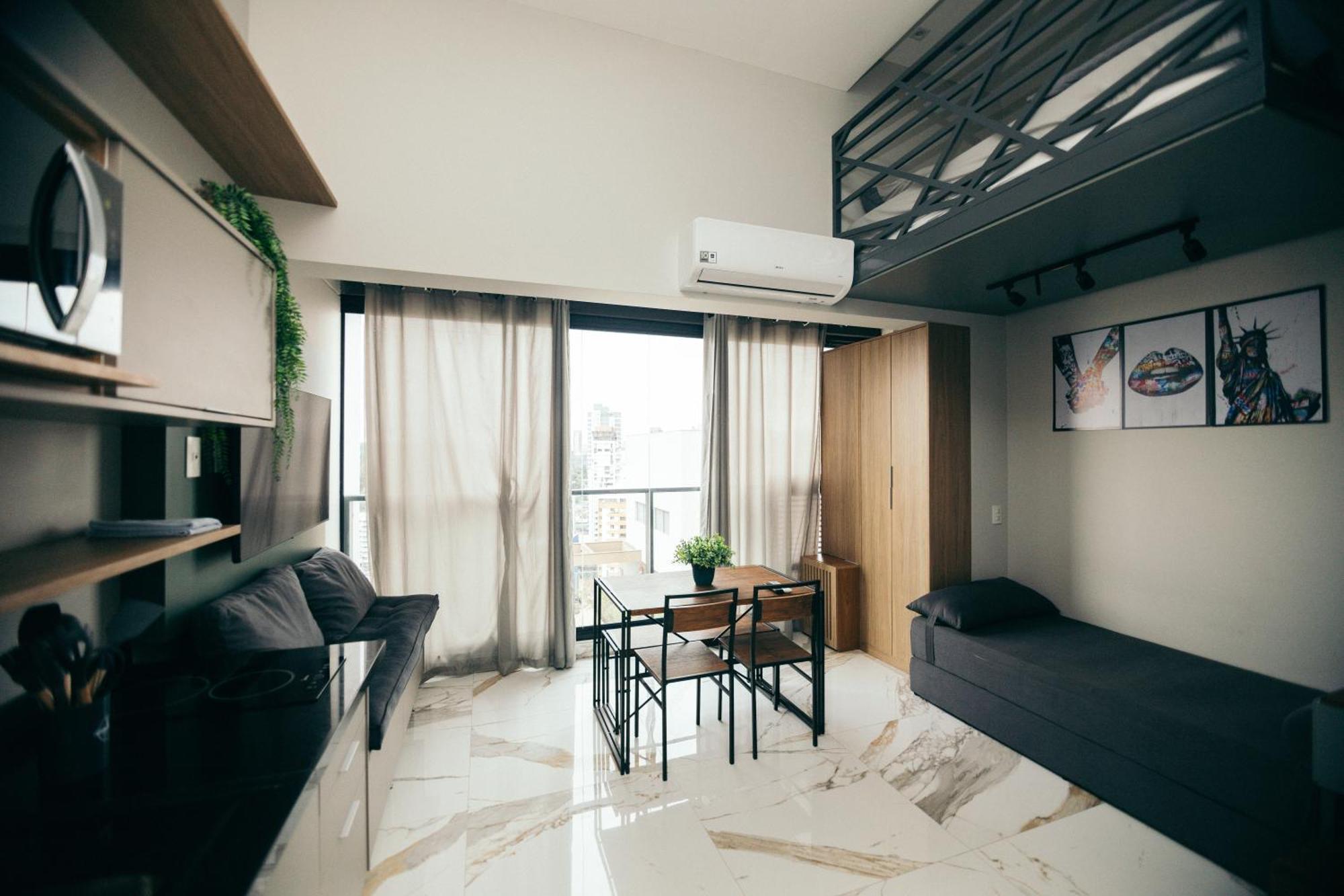 Apartamento Com Mezanino A 30 Passos Do Metro Brooklin *